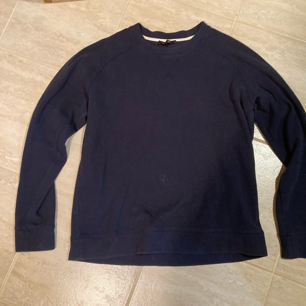 RW&CO. Brushed waffle crew neck pull over sweater